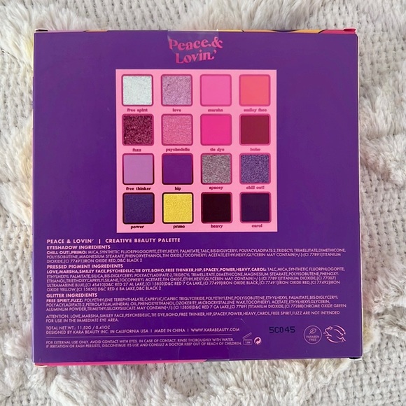 ♥️ Brand New! Urban Outfitters Kara Beauty PEACE & LOVIN' Eye Palette - Picture 8 of 11